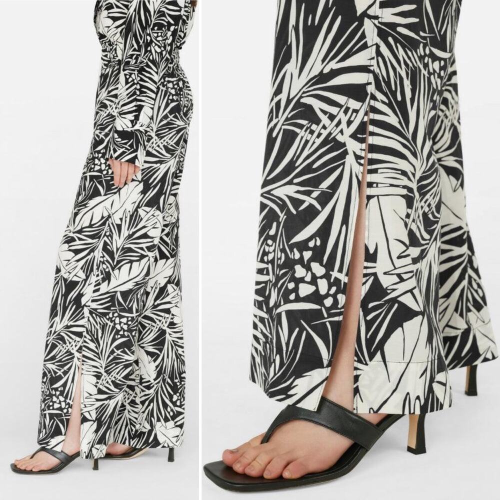 Frame Palm Printed Drawstring Lounge Pants Size X… - image 3